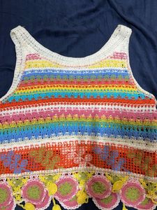 Colorful Crochet Tank Top