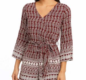 Paisley Print Top