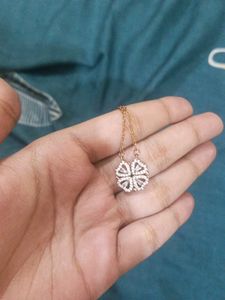 Clover Heart Pendant Necklace