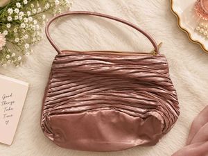 Elegant Ruched Evening Clutch