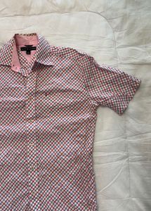 Tommy Hilfiger Men's Short Sleeve Plaid Shirt
