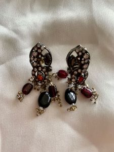 Hyderabadi semi Precious Stones Earrings