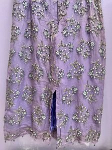Stunning Lavender Beaded Spaghetti Strap Dress