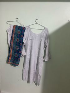 Elegant Grey Kurti with Ruffle Sleeves