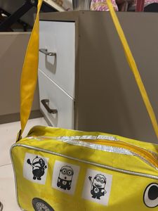 Yellow Minions School Bus Bag