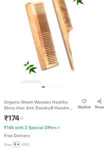 Two Wooden Comb ✨