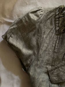 Sparkly olive Collared vintage shirt