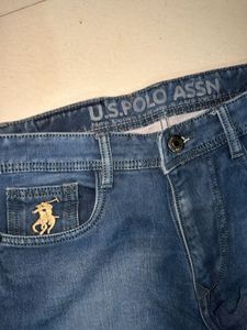 Polo Bear Embroidered Denim Jeans baggy jean