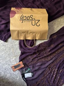 Elegant Embroidered Purple Kurta Set