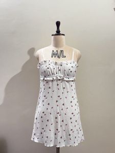 White Floral Mini Dress