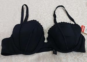 Elegant Black light padded Bra 36A