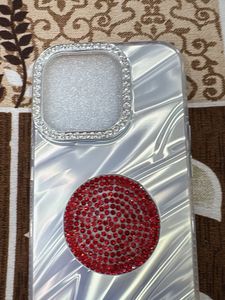 Sparkly Phone Case with Charm