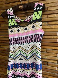 Funky Pattern Mini Dress