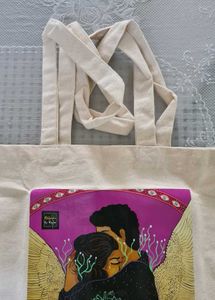 Brandnew offwhite Rubber printed  Canvas Tote bag
