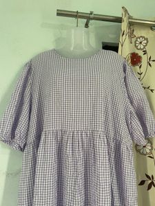 Light Purple Tiered Midi Dress