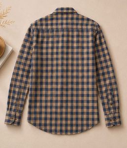 Men's Plaid Button-Down Shirt