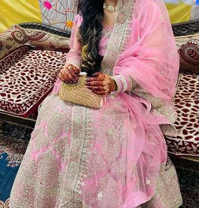 Pink Embroidered Lehenga
