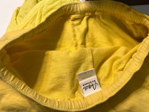 Yellow Shorts with Side Stripes