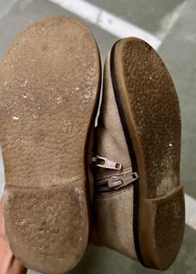 Kids Faux Leather Boots With Bow(2.5-4 yrs)