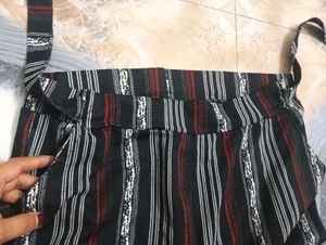 Stylish Striped Palazzos with Belt