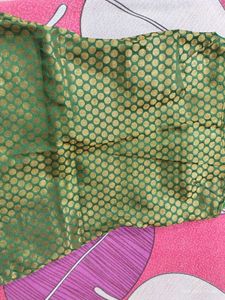 Green Gold Polka Dot Kurta &amp; Pink Pants Set
