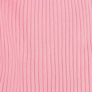 Ribbed Knit Midi Skirt with Slit