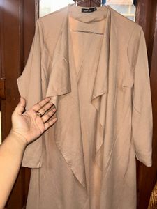 Boohoo Beige Duster Cardigan