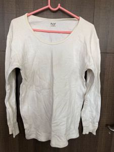 White Thermal Long Sleeve Top(warmer)