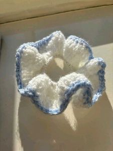 Handmade Crochet Scrunchies Set Of 2
