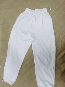 White Cargo Pants