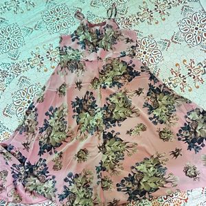 Beautiful Floral Print Maxi Dress