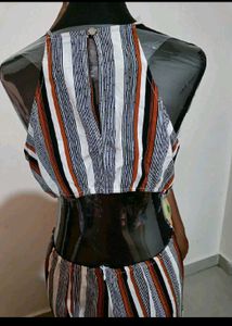 Woman unique Striped jumpsuit