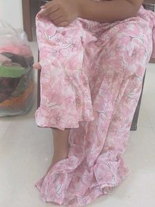 Beautiful Pink Floral Kurta