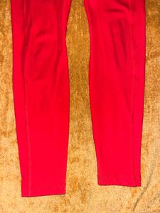 Nike Red Athletic Leggings