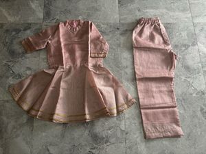 Pink Kurta Palazzo Set