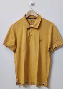Jockey Men's Mustard Yellow Polo T-Shirt