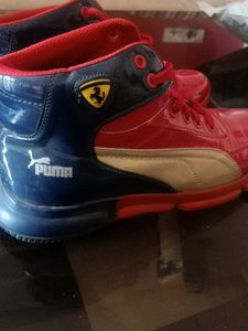 Puma Red Shoe Only One Time Used Just For 1500