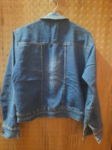 Blue casual denim jacket