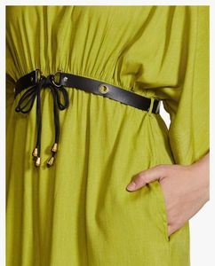 Chic Lime Green Kaftan Dress