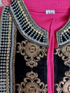 Beautiful bright pink kurta Party Wear