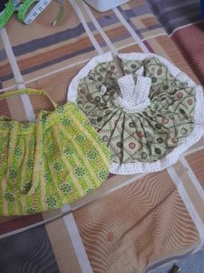 Green Printed Lehenga Choli Set