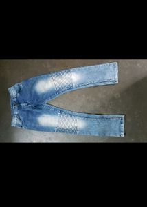 Stylish Washed Blue Jeans