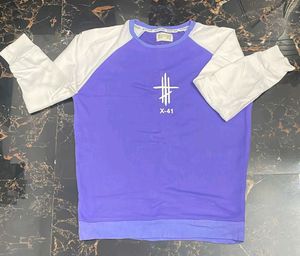 Lavender &white Sweatshirt