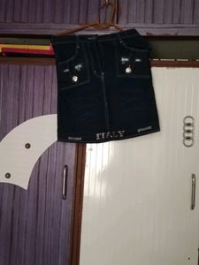 Jeans Skirt Blue Colour
