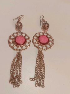 Pink Dangle Earrings