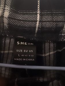 Checked Wide-Leg Pants