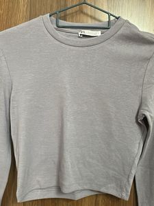 Zara Long Sleeve Crop Top