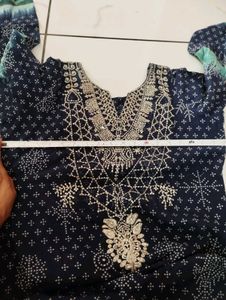 Beautiful Blue &amp; Teal Ethnic Kurta Set