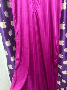 Women's Pink Satin Nightgown