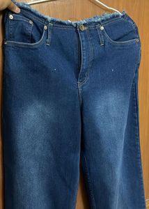 Stylish Wide-Leg Denim Jeans